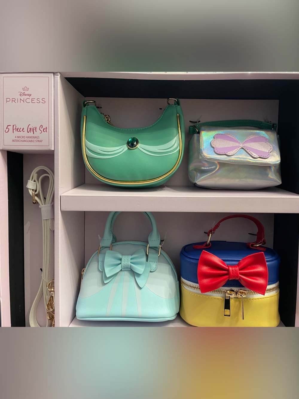 Prince Pastel Mint and Aqua Mini Bag Set with Gold Accents